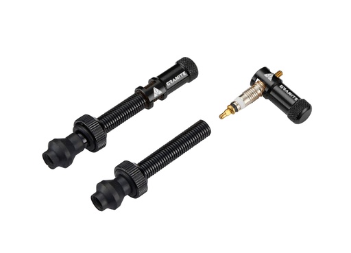 [GVS18L60-01] 60mm Black valve stem with Juicy Nipple valve cap